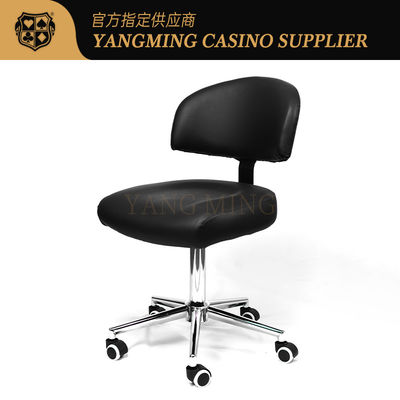 Nueva silla de crupier de cuero de polea negra Casino juego de mesa de baccarat silla de crupier de póker