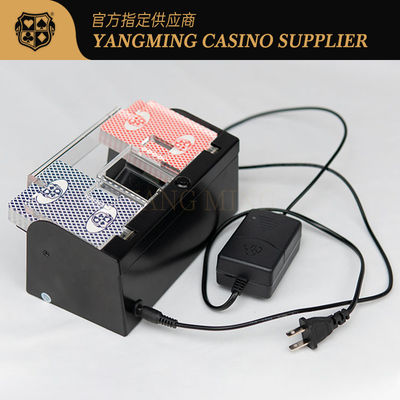 Mejorado diseño silencioso anti-bloqueo Metal 2 Deck Poker Shuffler para juegos de casino Baccarat Club