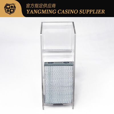 Acrílico transparente 8 mazos de cartas de juego Discard Holder para la venta Baccarat Casino Poker Juego de mesa Discard Holder