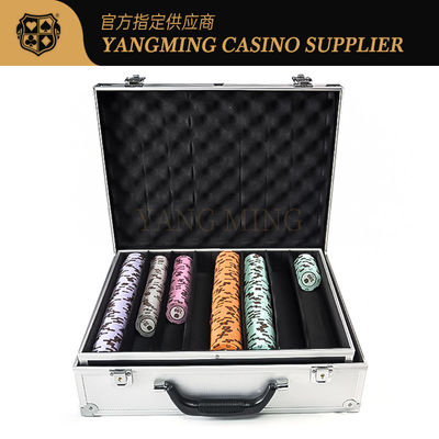Venta caliente de aluminio de aleación de cerradura de la caja de la ficha adecuado para el casino Club de juego de póquer de la caja de la ficha de la mesa