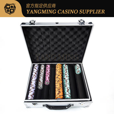 Casilla de fichas de aleación de aluminio de alta calidad para venta Casilla de fichas de casino Texas Holdem Poker