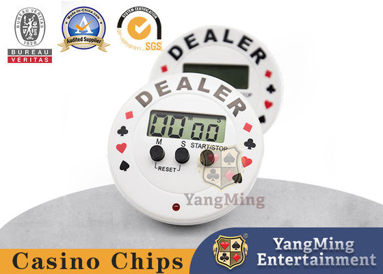 Texas Hold'em VIP Club Competición Internacional temporizador electrónico redondo de plástico Zhuang Código distribuidor pulsar la cuenta regresiva temporizador especial para el casino