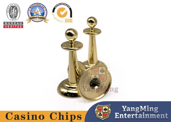 Acero inoxidable Oro Revestido Cobre Metal Apuestas de ruleta Marca Británica Plato giratorio Poker Fichas de mesa Juego Marca Marca Accesorios de mesa