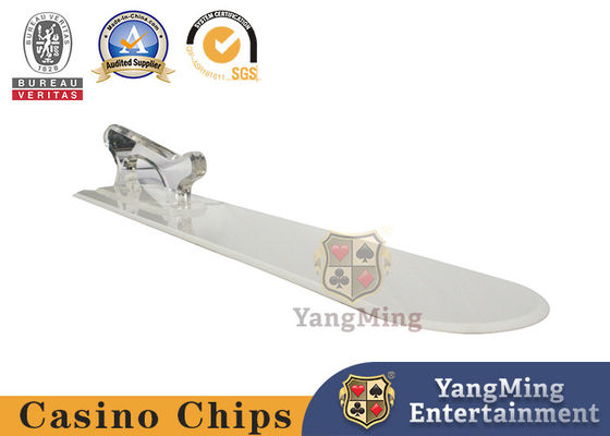 Pala plástica de juego de la tarjeta del ABS de Texas Holdem Table Poker Accessories del bacará blanca y roja con la pala