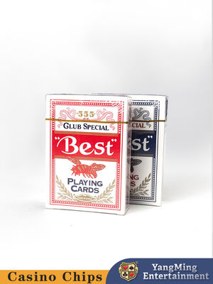 Original de fábrica personalizado 280g Blue Core Card Baccarat Rojo Blue Bee Mesa de póquer especial de juego de la tarjeta