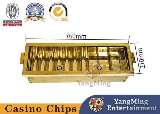 Las filas de lujo de Chip Rack 100pcs 5 del póker alrededor del estilo Chips Holder plástico helaron el flotador del Rhombus