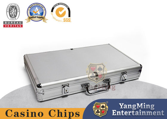 la ronda 600pcs forma el póker Chip Case del RFID que 11.5g Clay Ceramic Portable Gambling Chips fijó la manija y la cerradura del portador