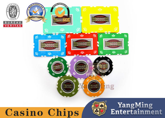 El casino plástico Chips Set/10 gramos del RFID del póker del club de etiquetas engomadas del juego salta