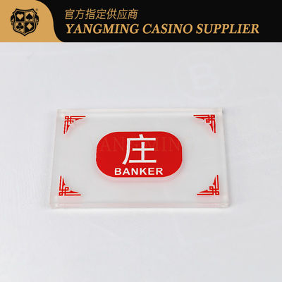 Baccarat Juego de póquer con botón