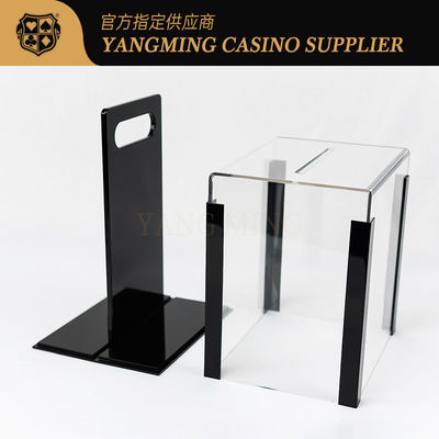 Actualizado Transparente Acrílico 1000 Chip Poker Chip Case para el Baccarat Casino Juego organizador de fichas