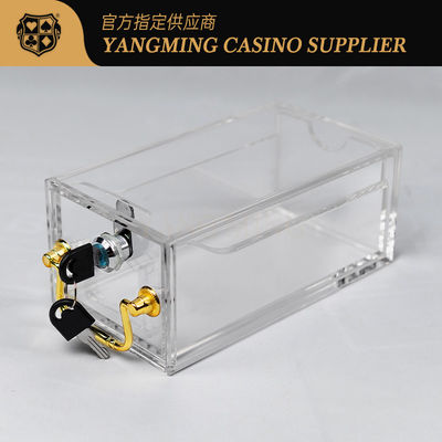 8 pares del bacará portátil Texas Casino Card Box 10m m Thicknss