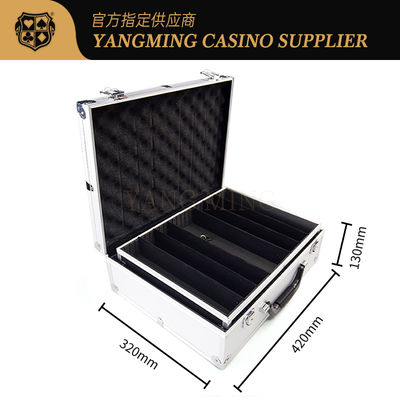 Caja de fichas de aluminio de lujo de mayor volumen Baccarat Juego de apuestas Juego de póquer Mesa de juegos Cajas de fichas