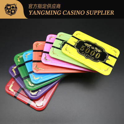 Fichas acrílicas personalizadas con diseño de Dragón Tigre, plástico cristalino para juego de mesa de póquer Baccarat