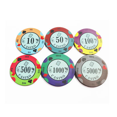 Las fichas de cerámica personalizadas del casino Texas Hold'em Las fichas del juego de mesa pueden ser diseñadas