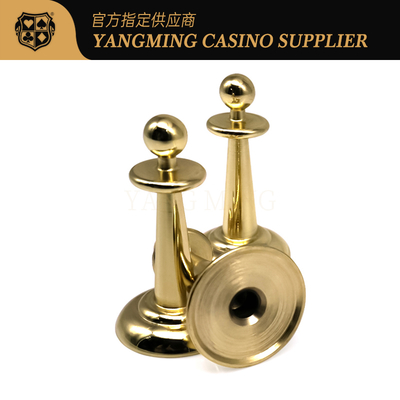 Marcadores de apuestas para el juego de mesa de ruleta de casino, metal de hierro dorado electrochapado