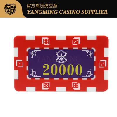 Nuevo juego de fichas de casino con núcleo de hierro y arcilla especial de ABS con caja para sala de ajedrez