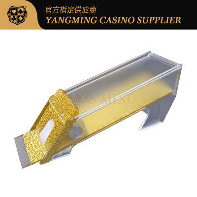 Oro 8 Mazos de Póquer Dealer Grinding Baccarat Dragon Tiger Juego de Mesa Se Puede Diseñar