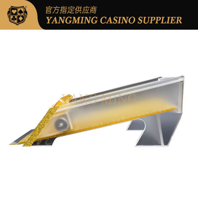Distribuidor autorizado de la tabla del casino del póker de la cubierta de Texas Poker Baccarat Polished Gold 8 del zapato del distribuidor autorizado de la tarjeta de encargo