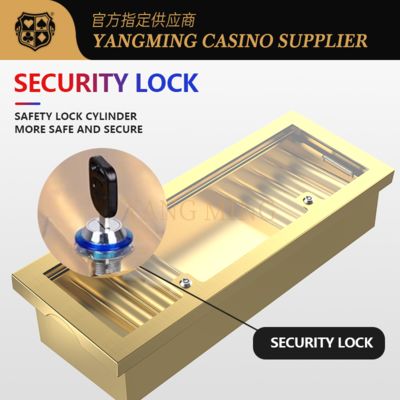 Bandeja de fichas de casino de metal personalizable – Gestión de fichas segura y elegante para juegos de casino