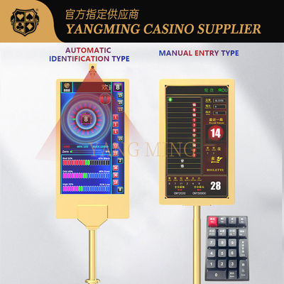 Interfaz electrónica para el sistema de tablas de póquer de ruleta de casino estándar internacional