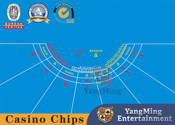 Disposición del tablero de la ruleta de 7 jugadores con servicios de impresión de encargo personalizados