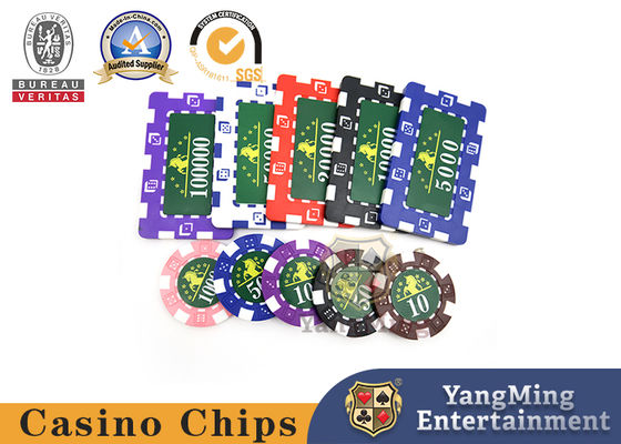 Sistema translúcido de Marco Style Casino Poker Chip con Crystal Clear Texture