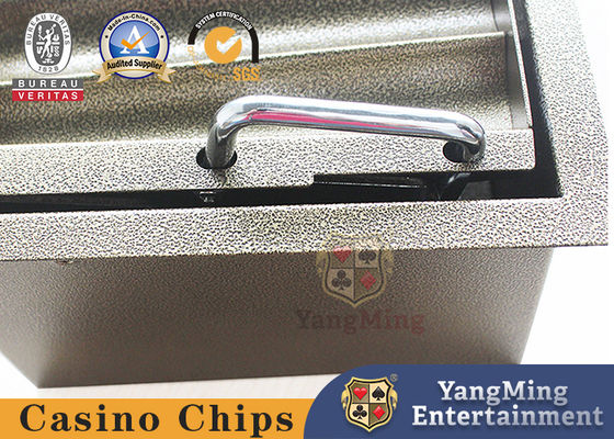 Bandeja rectangular para fichas de póquer, soporte híbrido de metal y hierro personalizado de fábrica, para fichas de doble capa, Blackjack