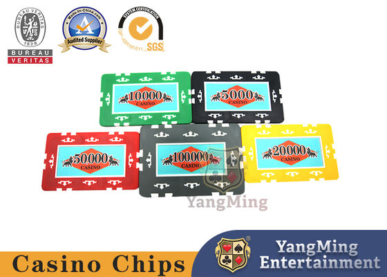 Caja plástica de Chips With Custom Logo Dedicated del casino del ABS RFID del entretenimiento