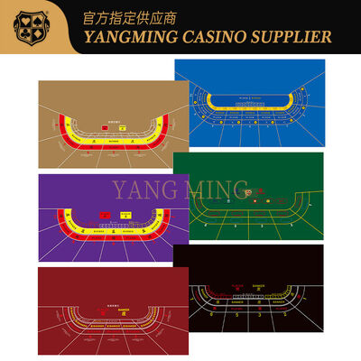 Tejido de mesa de Baccarat de Casino Premium con diseño de 9 jugadores