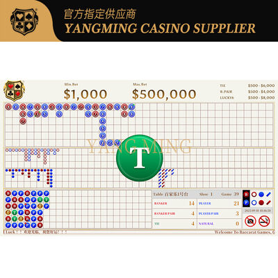 Sistema de visualización de la Gran Carretera de Baccarat diseñado a medida – Ideal para aplicaciones de mesas de póker de casino