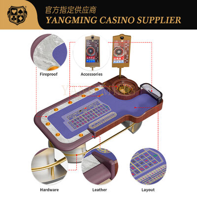 Mesa de ruleta de casino personalizada para juegos de ruleta y póquer