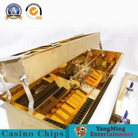 Capa de titanio de alta calidad de metal 304 de acero inoxidable bandeja de la viruta de carga profesional caja de código de bloqueo de Taiwan