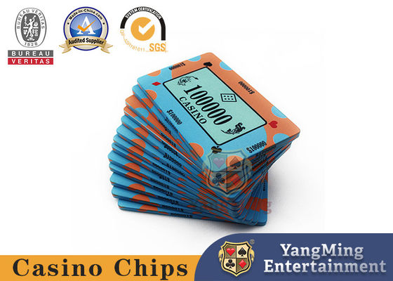 Texas Hold'em Poker Códigos de cerámica personalizados Club de casino Chips de mesa de juego de póquer casuales