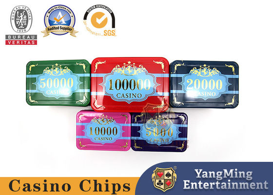 760 piezas de luz púrpura anti-falsificación Texas Hold'em estampado en caliente conjunto de chips de plástico de alta calidad de cristal acrílico chip moneda de fábrica spot