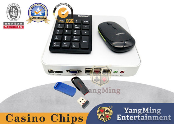 Casino Software de Baccarat Específico Anfitrión de aleación de aluminio Plata Sistema de juego de mesa de póquer Computadora