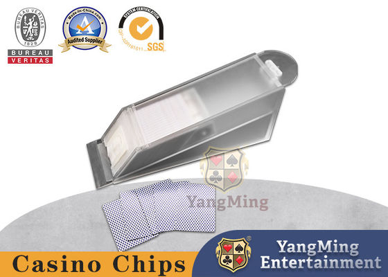Banquero de cartas heladas Baccarat 8 Pay Poker Juego de mesa de cartas de casino Acrílico Dealer de zapatos de cartas