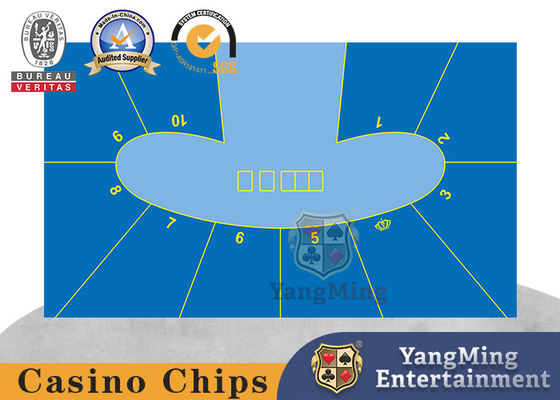 Pea Oval Diseño de actualización 10 Personas Texas Hold'em Acolchado de juego a medida a prueba de agua