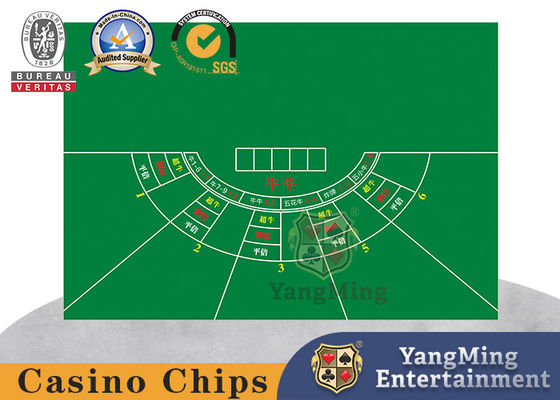 Tejido de mesa Niu Niu personalizado para casino, mesa de póquer, mesa de juegos, tejido de mesa impermeable
