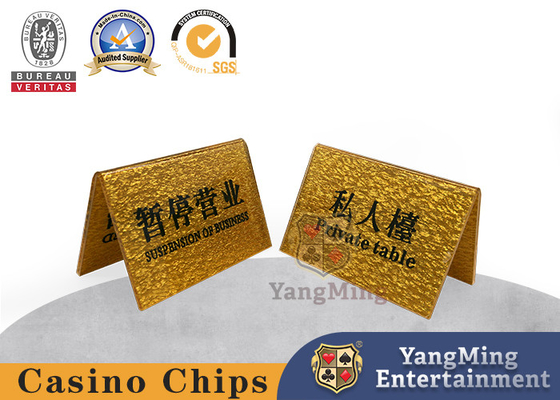 El botón privado de encargo del VIP del oro de la tarjeta de la tabla del casino puede ser logotipo diseñado