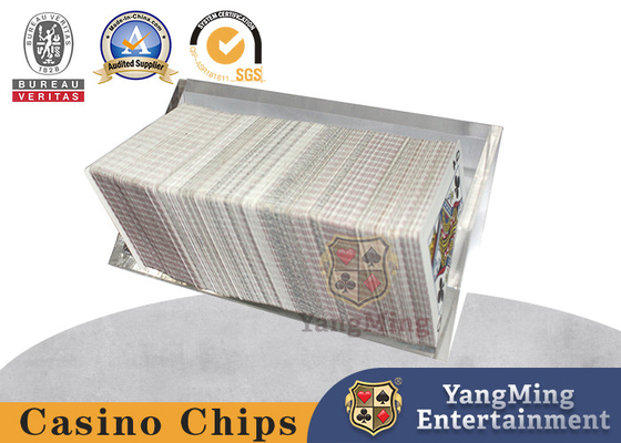 Acrílico totalmente transparente 8 juegos de triángulos personalizados de mesa de juegos de mesa porta cartas desechadas